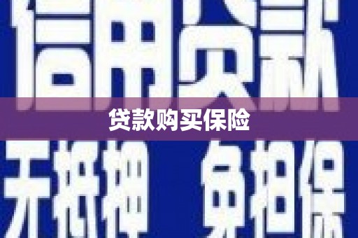 江门贷款购买保险