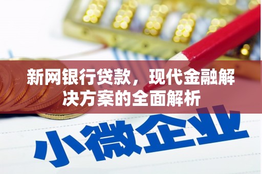江门新网银行贷款，现代金融解决方案的全面解析