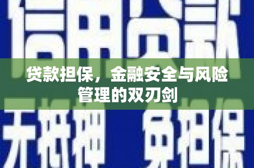 江门贷款担保，金融安全与风险管理的双刃剑