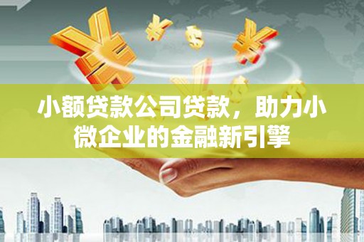 江门小额贷款公司贷款，助力小微企业的金融新引擎